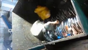 Шредер двухвальный, дробилка пластика отходов ТБО
