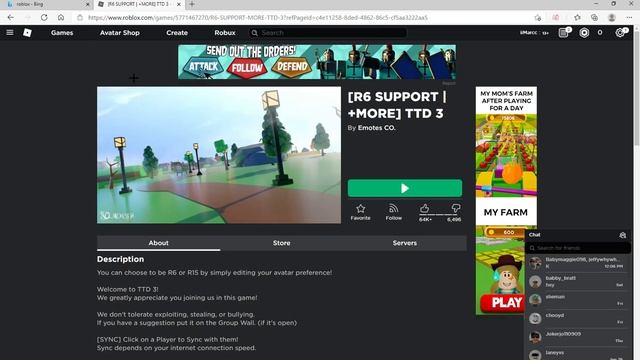 R6 SUPPORT +MORE TTD 3 Roblox and 1 more page Personal Microsoft Edge 2021 03 01 12 39 27 смотреть онлайн