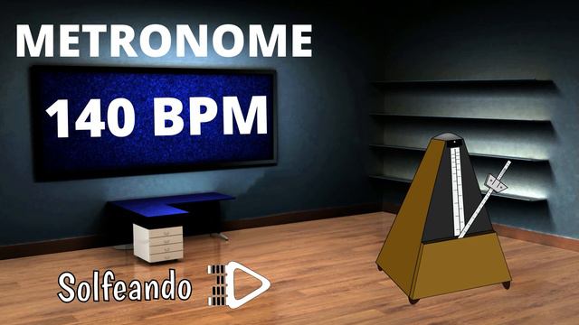 ⏱ METRÓNOMO 140 BPM | 15 minutos para Estudiar con Metrónomo ONLINE Solfeando смотреть онлайн