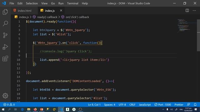 Jquery VS ES6 Key Functions Comparison [ TAGALOG ]
