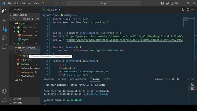 [Tutorial:05-ReactJS] Learn react components with live project ? Functional Component | #reactjs