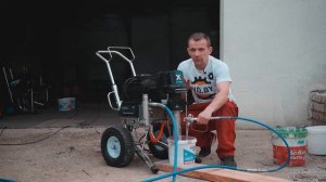 Окрасочный аппарат Dino-Power X80L Black: подготовка к работе и тестирование на два поста
