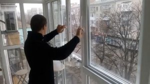 Французский балкон с раздвижными створками