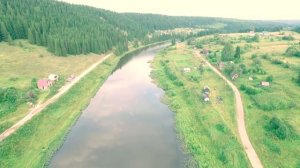 поселок Кусье-Александровский река Койва Пермский край аэровидеосъемка июль 2015