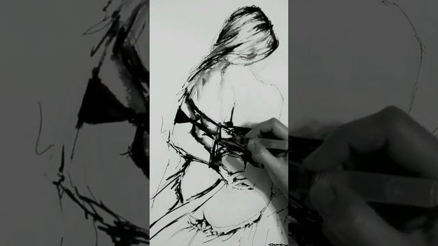 «Ласковые оковы. Предвкушение» ✎ᝰ рисование таймлапс - time-lapse drawing