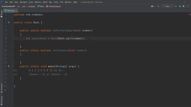 Java program to check if the given number is a fibonacci number смотреть онлайн