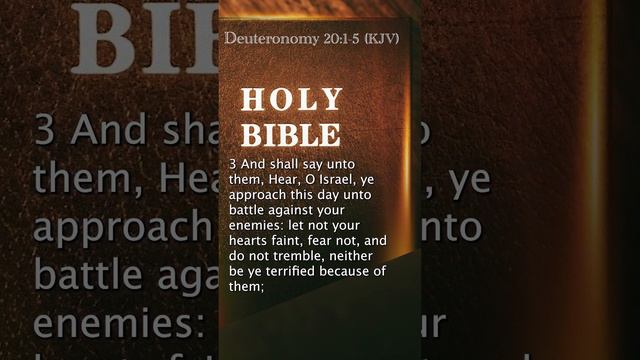 Deuteronomy 20:1-5 (KJV)