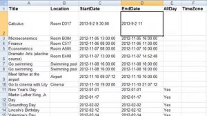 xCalendar - Export/Import Calendar to/from an Excel file