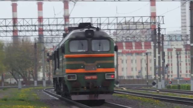 Тепловоз 2М62 - 1153 на станции "Минск - Восточный".