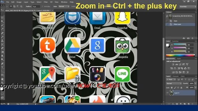 How to zoom in Photoshop with Quick Shortcut смотреть онлайн