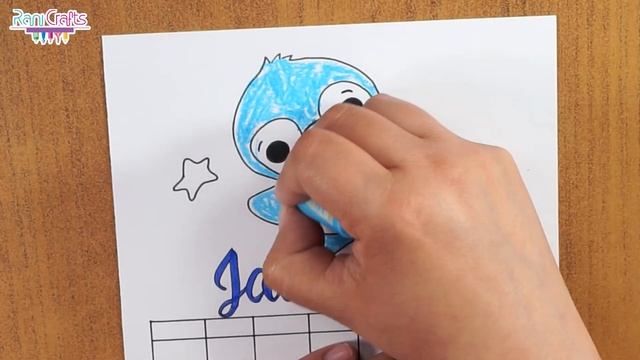 DIY - JANUARY CALENDAR - Bullet journal, decoration, organization ideas. смотреть онлайн