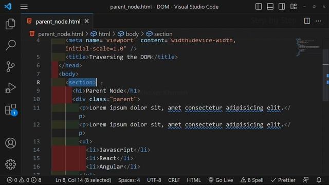 Understanding Parent _Child_Sibling in  DOM ||Tutorial-30|| JavaScript Tutorial for Beginner -100