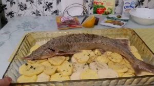Вкуснейшая рыба. Стерлядь запеченная в духовке