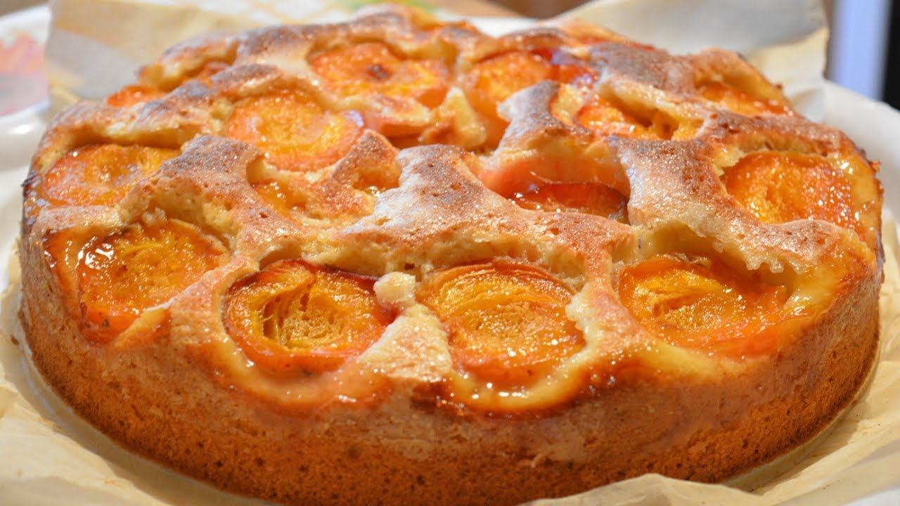Пирог с АБРИКОСАМИ со Сметаной  Нежный и Вкусный Простой пирог