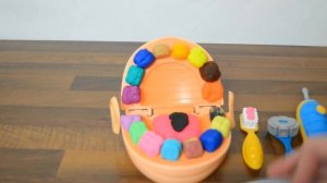Зубастик спешит к СТОМАТОЛОГУ!! Лечим зубки мистеру Зубастику! Play Doh Dr Drill and Fill