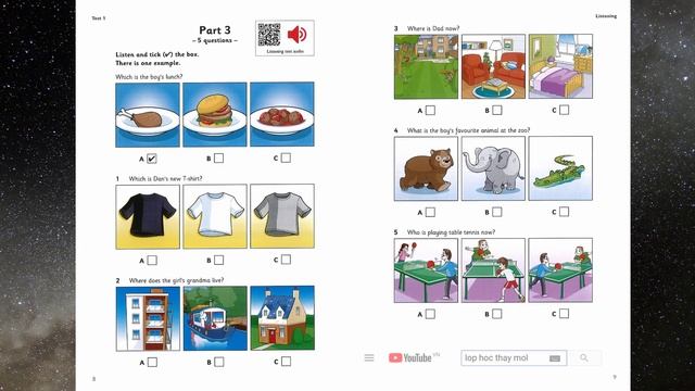 Starters 4 TEST 1 Authentic Examination Papers 2022 - Listening Tests 1