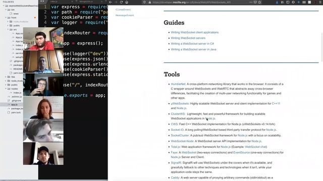 Desarrollo Web Uniandes Semana 12 Web Sockets con WS, node, Express, React y Mongo reactivo смотреть онлайн