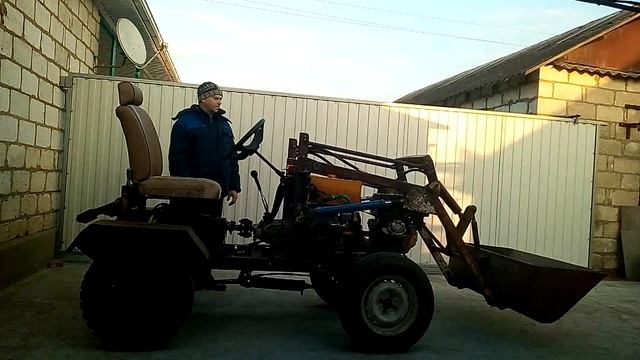 Самодельный кун на минитрактор смотреть онлайн