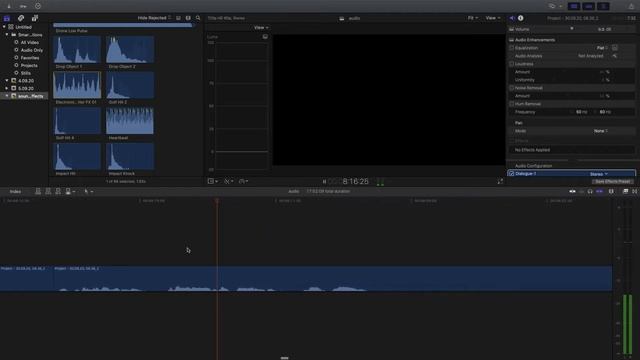 Редактирование аудио в Final cut pro смотреть онлайн