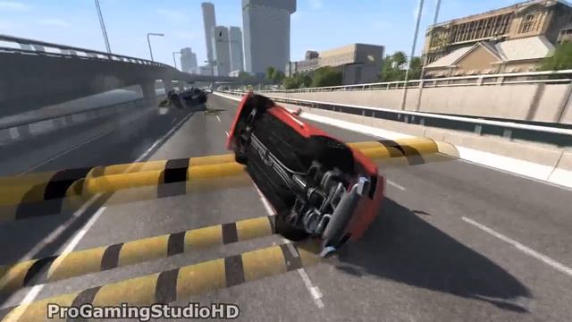 Speed Bumps High Speed Crashes #2 - BeamNG Drive Compilation (BeamNG Drive Crash