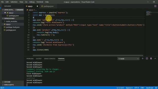 Node.js Rest Api with Express & MongoDB 2 - Getting Started with ExpressJS