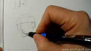 Как рисовать голову человека | Построение головы