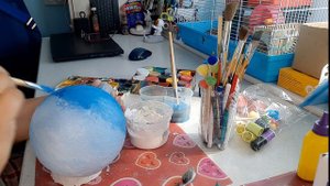 Новогоднее украшение своими руками
рисуем "Зимний лес"