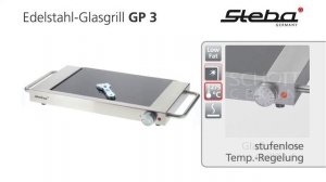 Steba Edelstahl Glasgrill GP 3