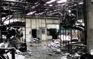 Взрыв мелкодисперсного полимера на производстве