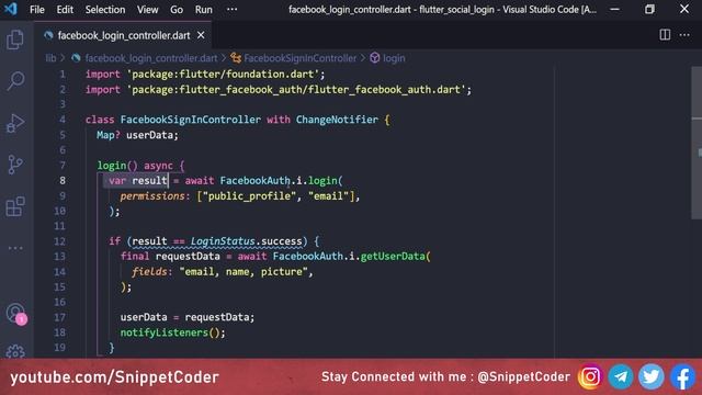 Flutter - Facebook Sign-In - Social Login Series - EP 02