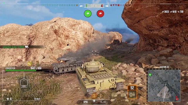 Conqueror: Old School 1 vs 4 II Wot Console - World of Tanks Console Modern Armour