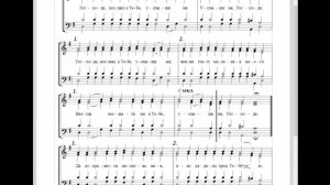 🎼 «Господи воззвах...», глас 3 (альт). Сокращенный Киевский распев