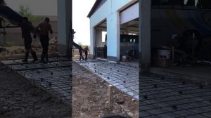 Приём бетона, пандус