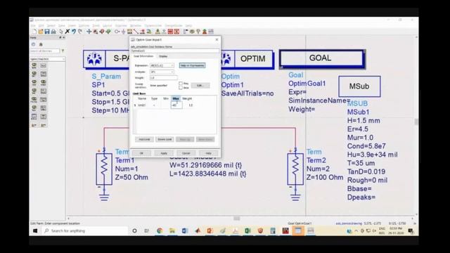 Ch6: S Parameters Optimization | Keysight Advanced Design System (ADS) | Tutorial for beginners