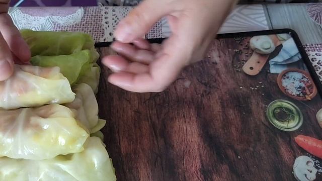 Сочные голубцы с мясным фаршем и тыквой. смотреть онлайн