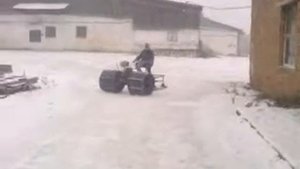 Снегоход из мотоплуга