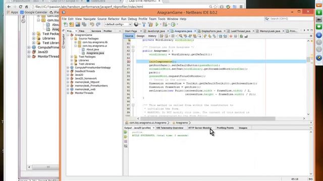 Performance Profiling using NetBeans profiler