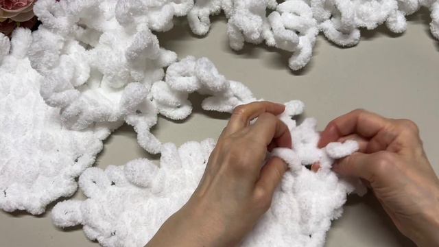 Изумительный объёмный снуд с уголками за 30 минут легко #_pautinka_knit #снуд #шарф #каксвязать