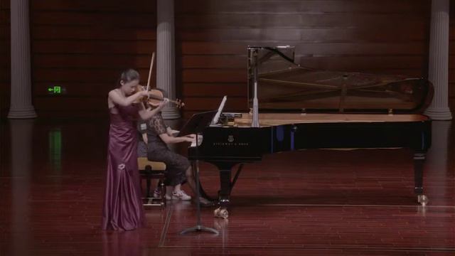 Yiying Jiang  Brahms Violin Sonata No. 3 in D Minor  1st Mvt  2017 Zhuhai Violin Competition