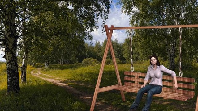 Девочка на качелях. смотреть онлайн