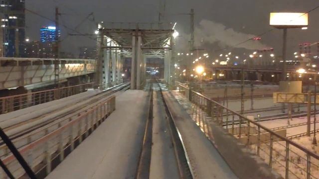 МЦК. От Кутузовской до Шелепихи. Москва-Сити. Вид на эстакаду МЦД 4. смотреть онлайн