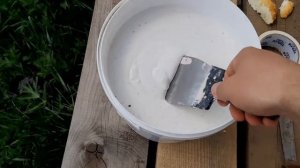 Замазываем монтажную пену. Спасаем монтажную пену от разрушений солнца