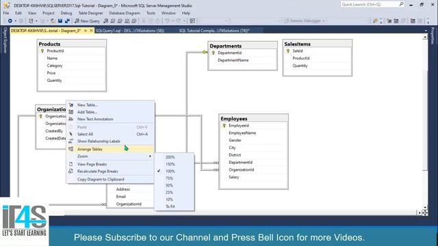 SQL Complete Tutorial | 47 - How to Create ERD in SQL | Entity Relationship Diagram in SQL Server