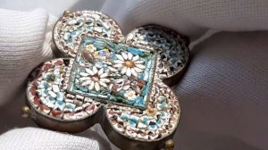 ЛАВКА СТАРЬЕВЩИКА. Римская микромозаика?19 век? Антиквариат из поселка Северный?