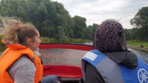 Фрегат 430 fm lux Yamaha 9,9/15 река Озерна и водохранилище. 4 человека.