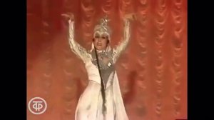 Малика Каланатарова и Исхак Гулькаров | Таджикский танец, счастливый цветок (Москва, 1984)