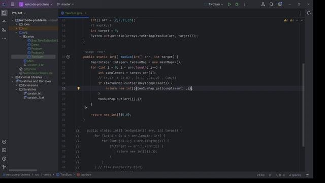 Move Zeros Problem | Two Sum Problem | Java смотреть онлайн
