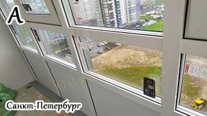 ЖК Новая Охта. Остекление балкона в СПБ, без сужения проема. Замена холодного остекления на теплое.