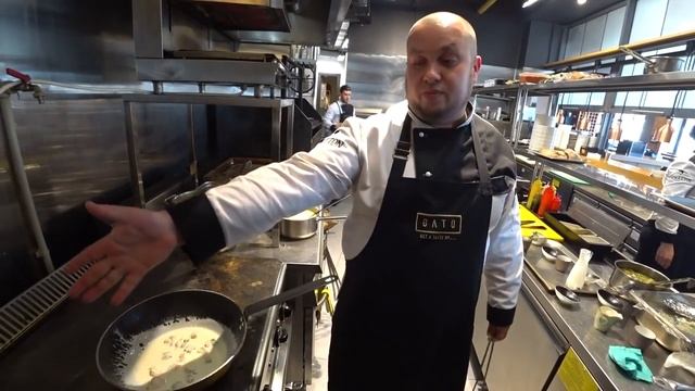 Паста рецепт итальянская с мясом рапана и креветками #СНовымШефом Артём Евдокимов ресторан GATO смотреть онлайн